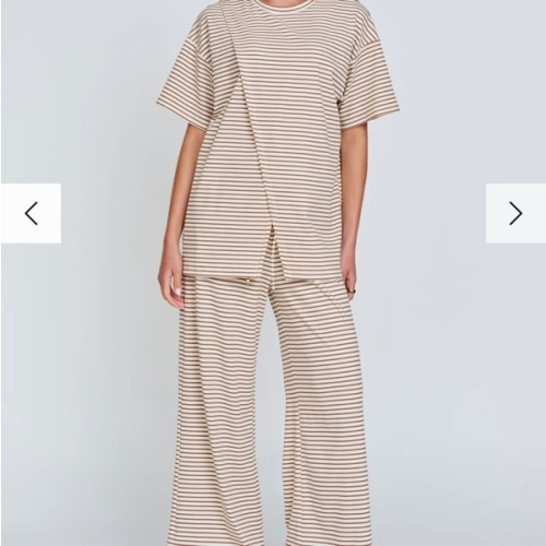 Wrap Panel Breastfeeding Friendly Tee - Stripe – Apero Label