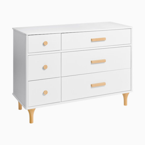 Lolly 6-Drawer Double Dresser - White / Natural