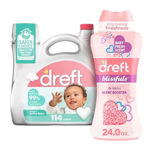 Dreft Active Baby + Blissfuls Bundle 150 oz, 24 oz