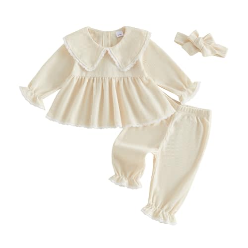 Toddler Baby Girl Clothes Little Girls Fall Outfits Winter 3pcs Pants Set