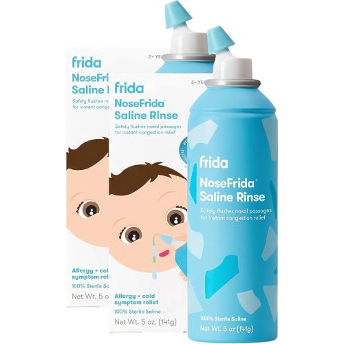 Frida Baby NoseFrida Saline Mist Spray, Nasal Decongestant, 0.68 fl oz