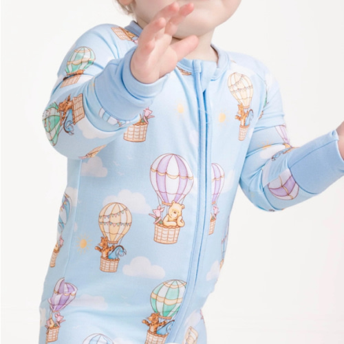 Bear In The Air Zip Romper – Dreamy Bamboo