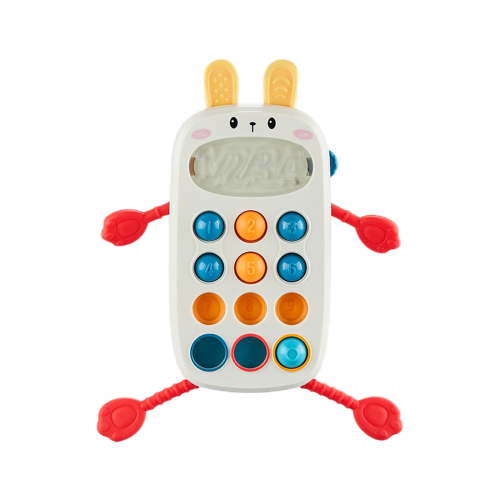 Baby Montessori Sensory Toys for 6-12 Months, Cute Colorful Phone Shape Pull String Toy for 0-6 Months, Multi-Sensory Activity Fidget Toy for 1 Year Old, Birthday Gift for Infant Toddler