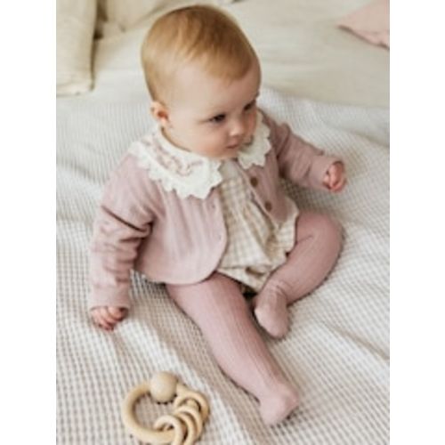 Buy Pink Bubble Romper Long Sleeve Bodysuit Cardigan and Tights 4 Piece Set (3-6 Months)
