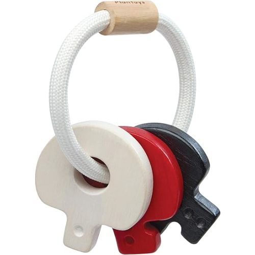 PlanToys Baby Key Rattle-HIGH Contrast