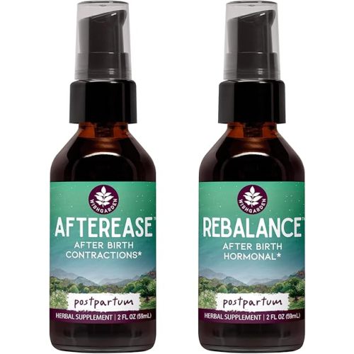 WishGarden AfterEase & ReBalance Postpartum Support Bundle, 2 oz Each