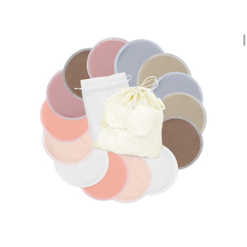 wegreeco Nursing Breast Pads (14 Pack) + Laundry Bag & Travel Storage Bag, 4.7 inch Option - Washable & Reusable Breastfeeding Nursing Pads (Mild, Large)