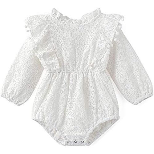 Simplee kids Baby Girl Kint Romper Fall Sleeveless Pompoms Rompers Newborn Little Girl Overall Jumpsuit Outfits