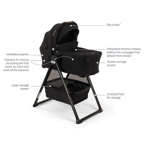 Nuna SWIV™ & TRIV™  Series Bassinet & Stand