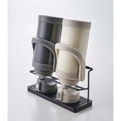 Yamazaki Home Countertop Bottle Drying Rack - Steel Black One Size