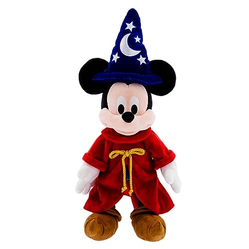 Disney Store Official Fantasia Collection: Medium 22-Inch Sorcerer Mickey Mouse Plush - Authentic, Soft & Cuddly Toy - Ideal for Fans & Kids