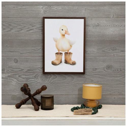 Duckling Wearing Boots Wood Wall Decor