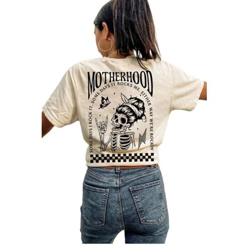 Giftifymama Nursing Shirts Maternity Tops for Women Zipper Summer Breastfeeding T-Shirt Pregnancy Clothes Friendly