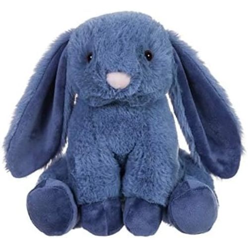Apricot Lamb Toys Plush Navy Blue Bunny Rabbit Stuffed Animal with Fluffy Soft Ears (Navy Blue Bunny, 8 Inches)