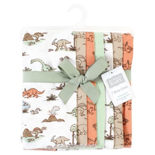 Hudson Baby Dinosaur Burp Cloths, 7-Pack