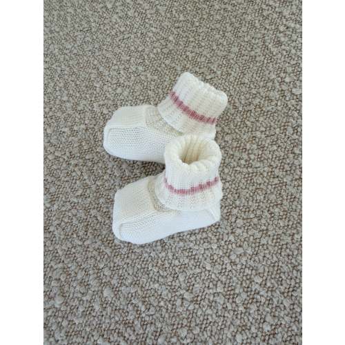 Beautiful knitted Merino Wool Baby Booties.