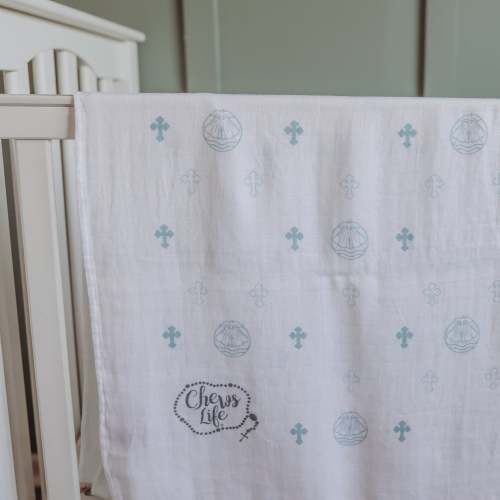 Baptism Swaddle Blanket | Bamboo & Cotton