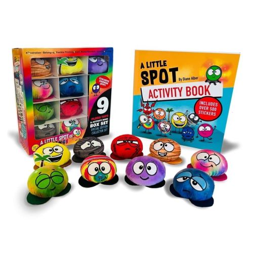 A Little Spot of Feelings 9 Plush Toys with Activity Book Box Set - by Diane Alber (Paperback)