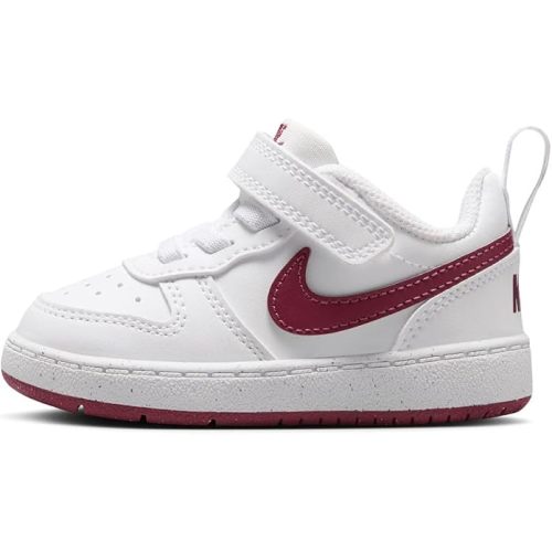 Amazon.com | Nike Baby/Toddler Court Borough Low Recraft Shoes, White/Black, 5C | Sneakers