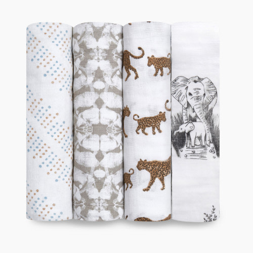 Aden + Anais Classic Swaddles (4 Pack) - Hear Me Roar