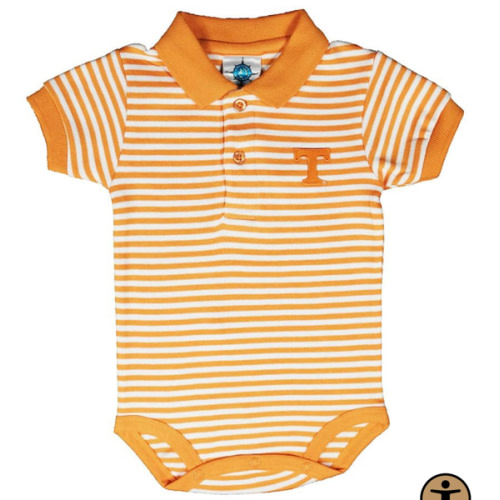 Vols | Tennessee Infant Striped Polo Bodysuit | Alumni Hall