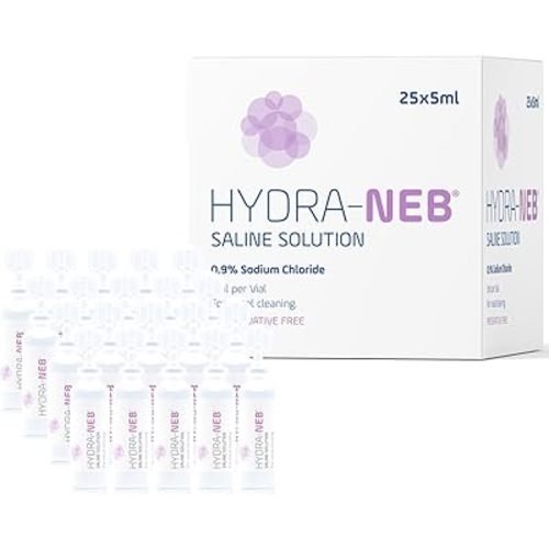 0.9% Saline Solution for Nasal Irrigation & Moisturizing of The Airways - Sodium Chloride Nose Cleanse Adults and All Ages (125 ml)