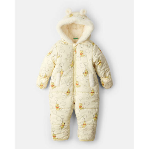 1-Piece Disney© Winnie the Pooh Pram Snowsuit - Yellow/Cream - Carter's | Carter's