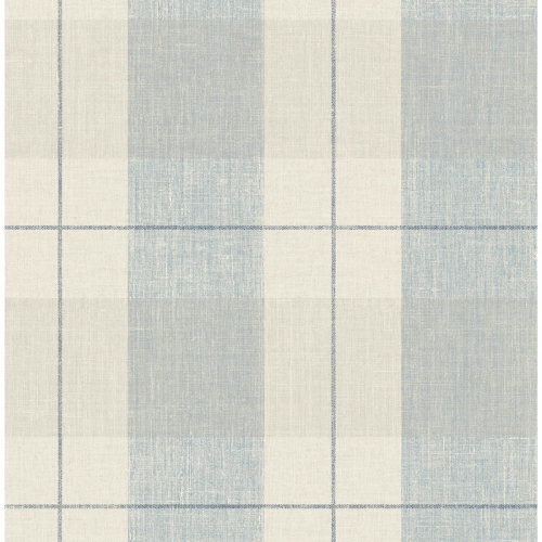 Gracie Oaks Blue & Beige Peel And Stick Wallpaper & Reviews | Wayfair