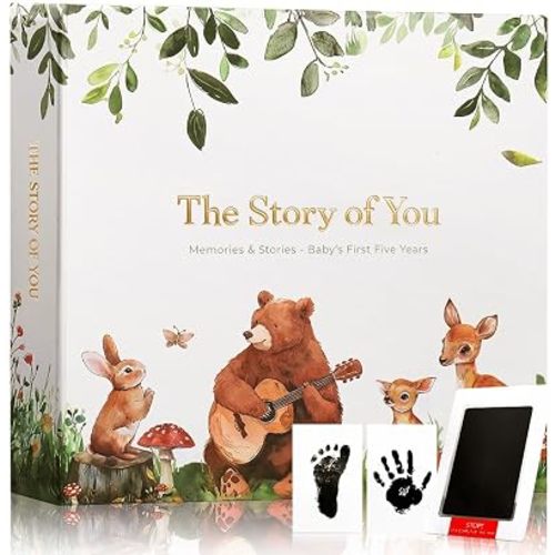 Baby Book Keepsake for Baby Gift,Baby Memory Book Scrapbook