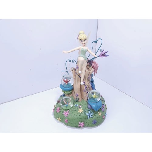 Disney Tinker Bell Among Fireflies Musical Snow Globe w/ Original Box Works