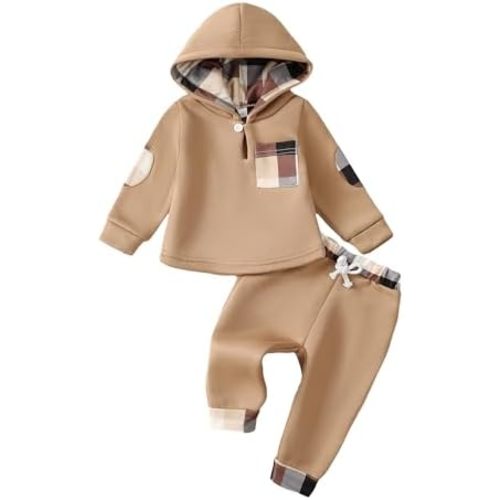 Toddler Baby Boy Clothes Infant Newborn Boy Outfit Long Sleeve Hoodie Sweatshirt Pants Fall Winter Clothes Set