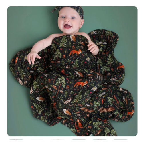 Wood You Be my Friend Breathable and Cozy Bamboo cotton Muslin Swaddle – Jammie Session