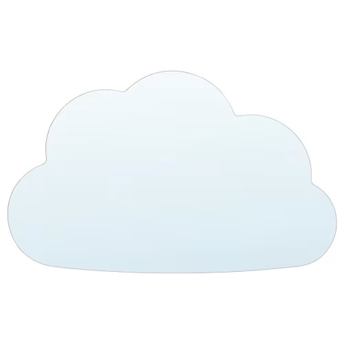 Mirror, cloud-shaped