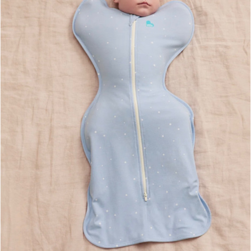 Swaddle Up™ 1.0 TOG Cotton Powder Blue Twinkle