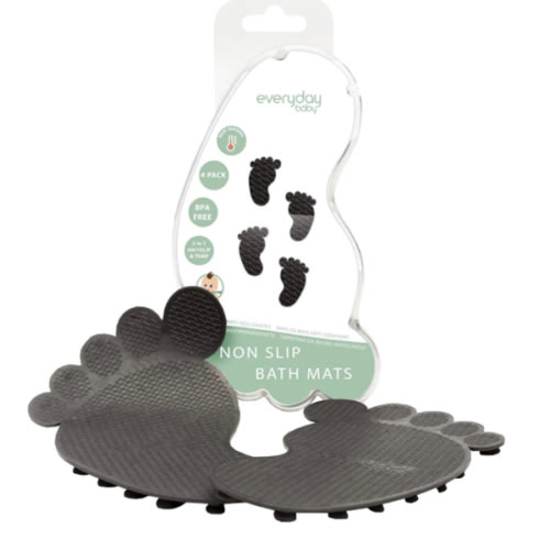 Non Slip Bath Mats Heat Sensing 4-Pack - Everyday Baby