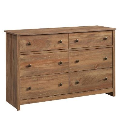 River Ranch 6 Drawer Dresser Sindoori Mango - Sauder: Farmhouse Style, MDF Frame, Easy Assembly