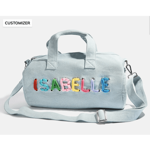 Thready to Go Kids’ Custom Duffle - Light Denim/Multi