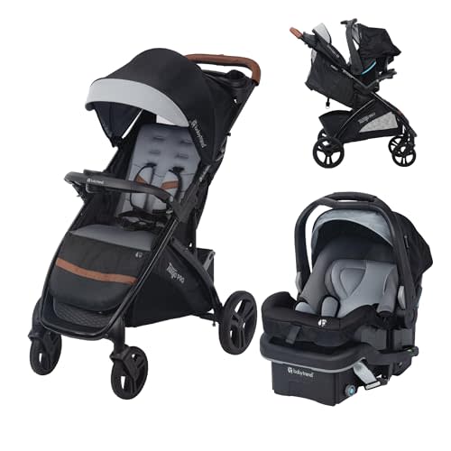 Baby Trend Tango PRO Travel System with Secure-Lift Infant Car Seat, Dash Black