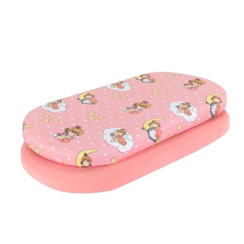 Everyday Kids Bassinet Sheets 2-Pack – 100% Cotton, Precious Moments & Pink, Fits Oval/Rectangle Bassinet, Co-Sleeper, or Lounger – Baby Girl