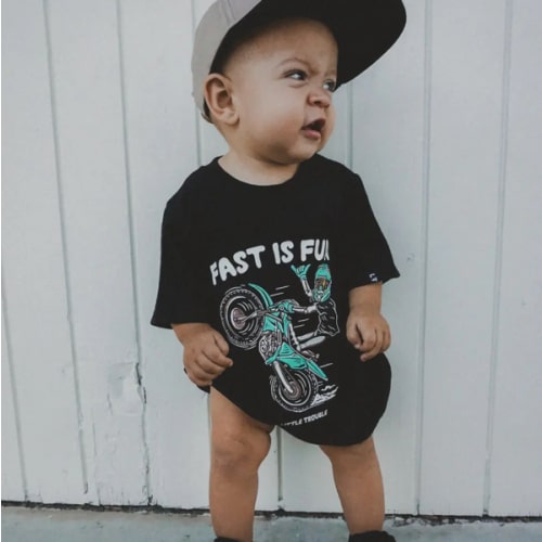 Fast Is Fun Baby Romper