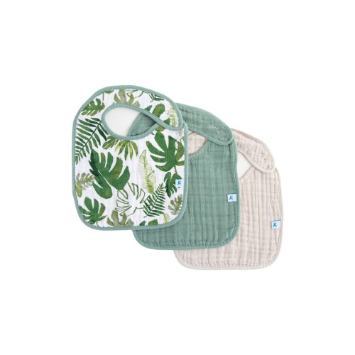 3-Pack Classic Cotton Muslin Bibs