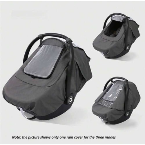 Oaoleer 1PC 3-In-1 Universal Baby Car Seat Rain Cover - Waterproof Windproof Breathable Weather Shield With Window, Sunshade & Mosquito Net, Compatible With Infant Car Seat Stroller & Baby Carrier, Essential Baby Travel Accessories | SHEIN USA