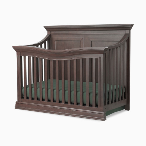 Sorelle Providence Flat Top 4-in-1 Convertible Crib - Chocolate