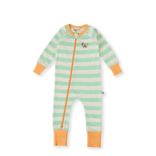 Peas In A Pod Stripe Zipsuit | Baby & Kids Zipsuits - Goldie + Ace