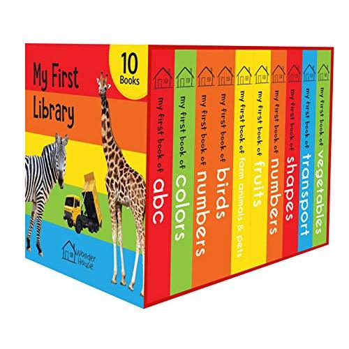 My First Library : Boxset of 10 Board Books for Kids