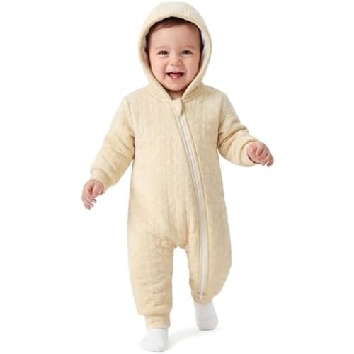 Baby Winter Clothes Cotton Baby Snowsuit for Boys Girls Long Sleeve Onesie Hooded Romper Newborn Jumpsuit Outfits