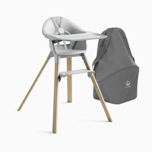 Stokke Clikk High Chair & Travel Bag Bundle - Grey