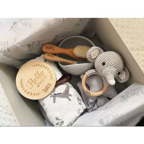 New Born Gift | 4 Colours | Animal Crochet | Baby gift | Feeding Kit | Personalised Cutlery| Baby Blanket |Swaddle | Baby Shower Gift
