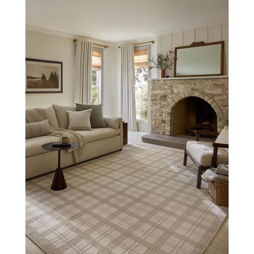 Loloi Magnolia Home by Joanna Gaines Ryder Collection RYD-01 Beige/Ivory 7'-9" x 9'-9" Area Rug