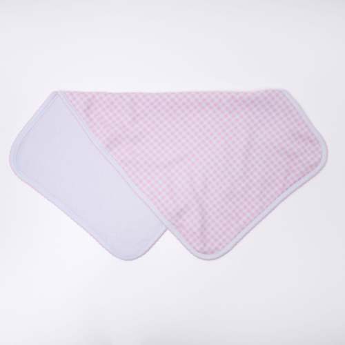 Mini Checks Burp Cloth - Pink